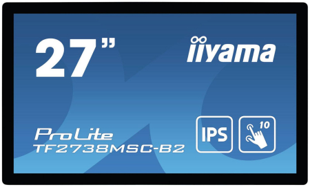 iiyama 27", 1920x1080, 16:9, IPS LED, 5 ms, DVI, HDMI, DP, HDCP, AC 100-240 V, 648.5x386.5x52 mm