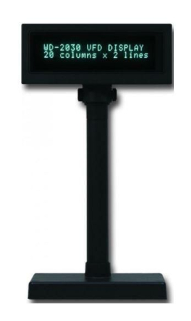 Capture 2 Line VFD Customer Display (Black) USB interface