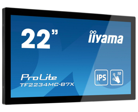 iiyama 21.5", 1920x1080, 16:9, IPS LED, 8 ms, VGA, HDMI, DP, HDCP, DC 12 V, 517.5x313.5x46 mm