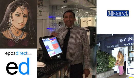 Meghna Restaurant has been serving celebrities for 11 years with EPOS Direct