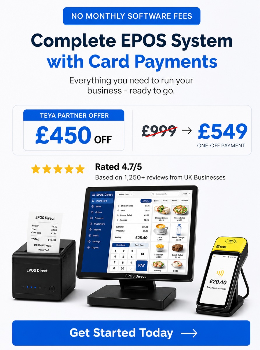 Complete EPOS System with Teya Payments