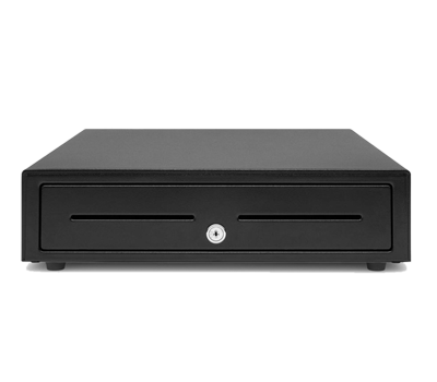 Secure Metallic Black Cash Drawer
