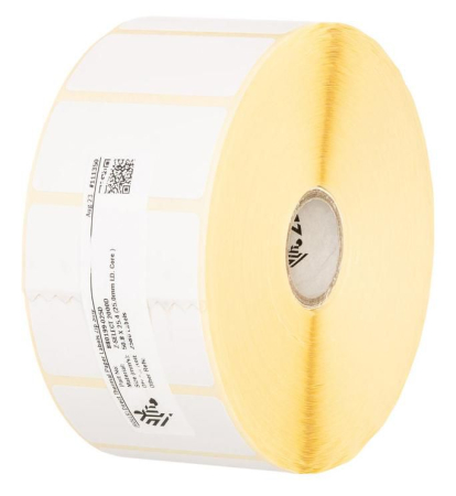 Zebra Label, Paper, 100x50mm; Direct Thermal, Z-Select 2000D, Coated, Permanent Adhesive, 25mm Core, 4 rolls/box, 1300 labels/roll