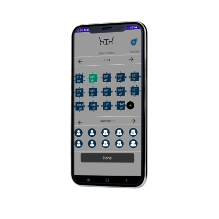 Waiter pad software with Digital Device
