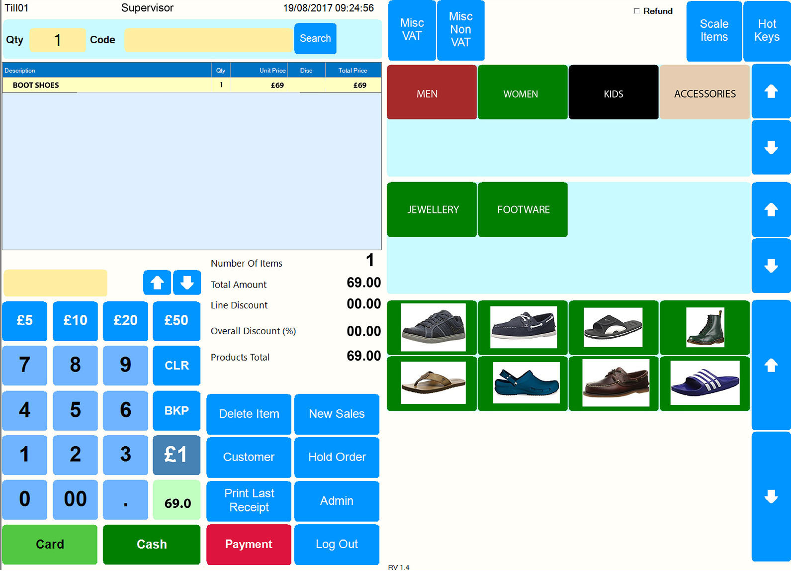 Epos System Software for Sporting Goods