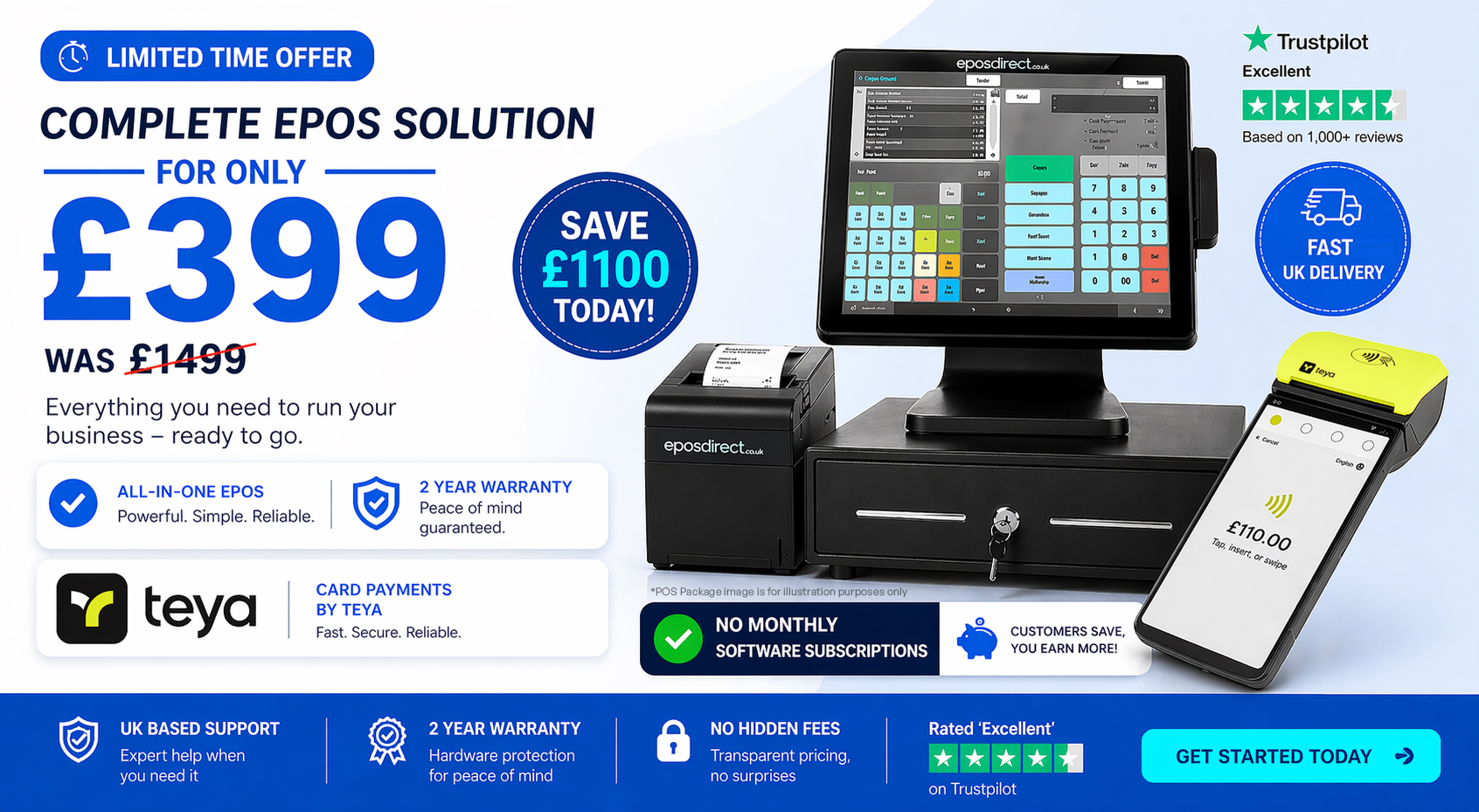 All-in-One EPOS Solution with Teya Payments