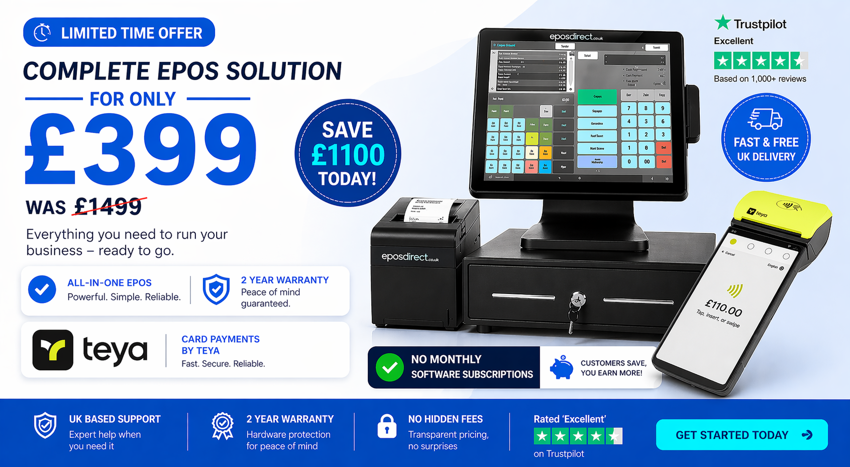 All-in-One EPOS Solution with Teya Payments