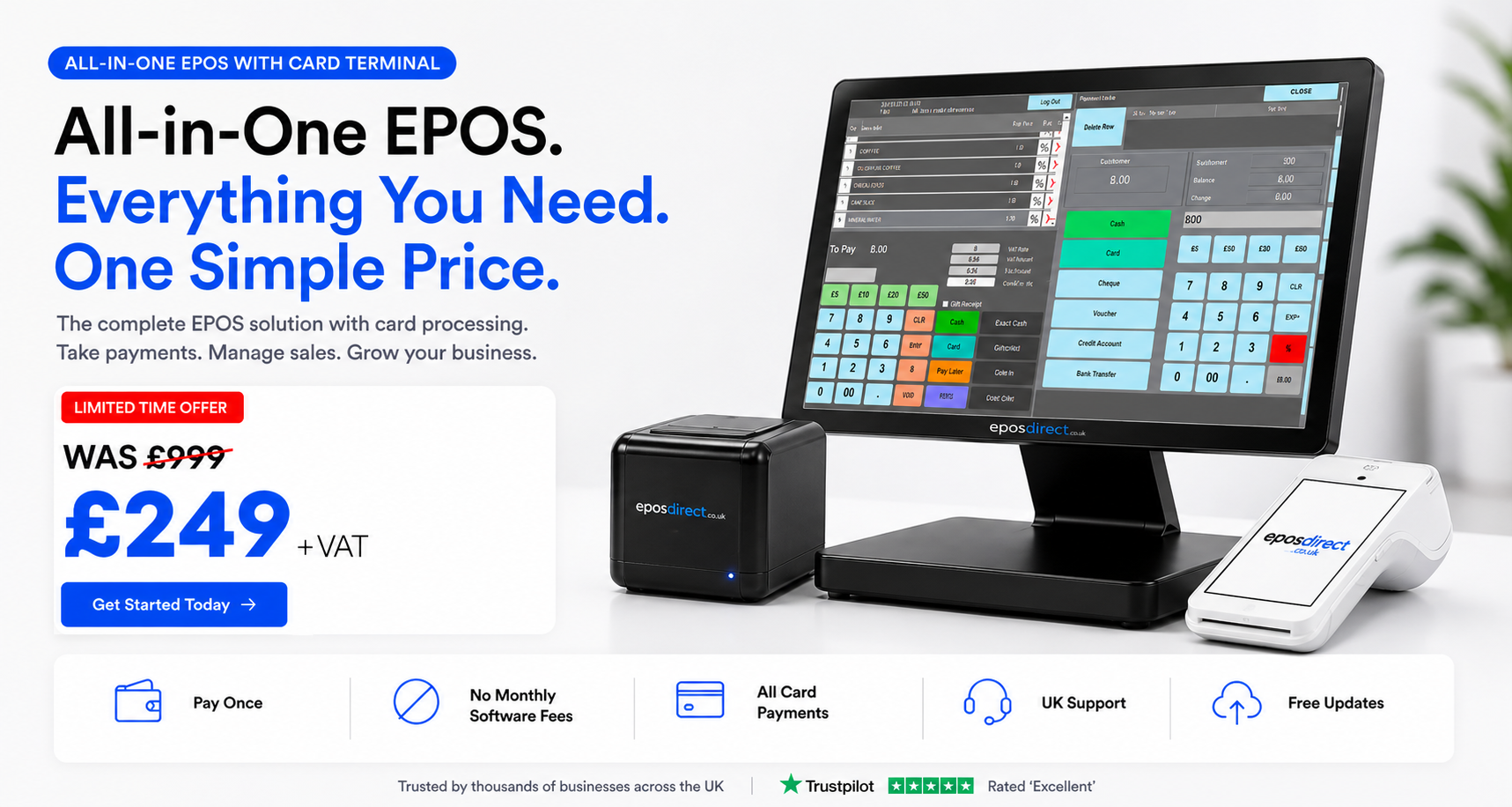 ALL-IN-ONE EPOS WITH CARD TERMINAL