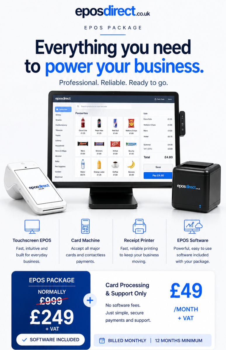 ALL-IN-ONE EPOS WITH CARD TERMINAL