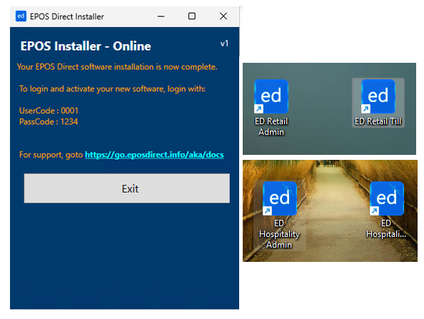 Software Installation Successful