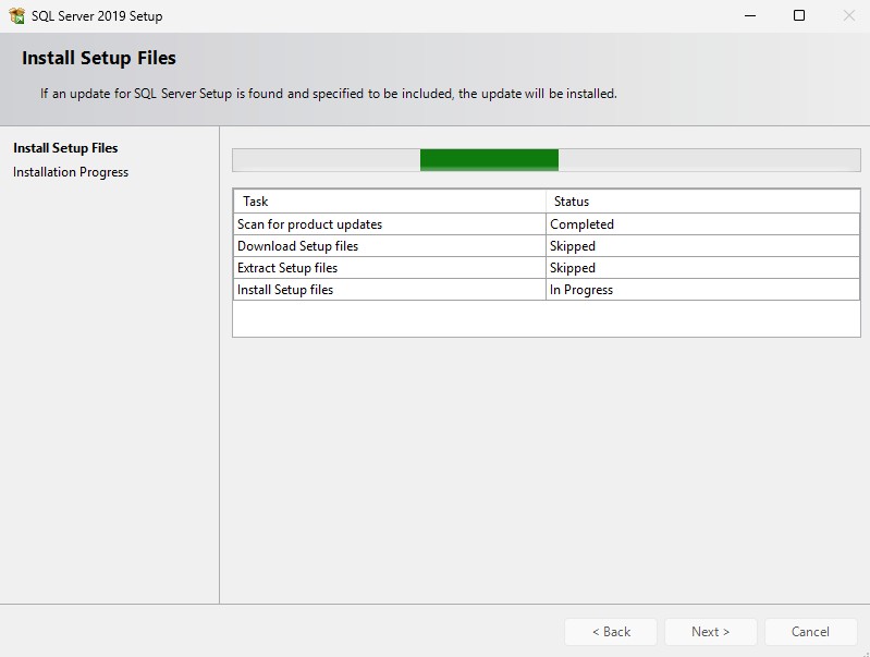 Installing SQL SERVER
